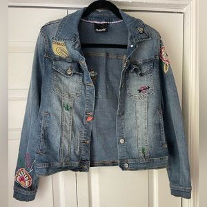 Nanette Lepore Embroidered Denim Jacket